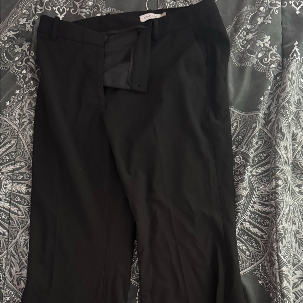 Calvin Klein Black Flare Women's Pants